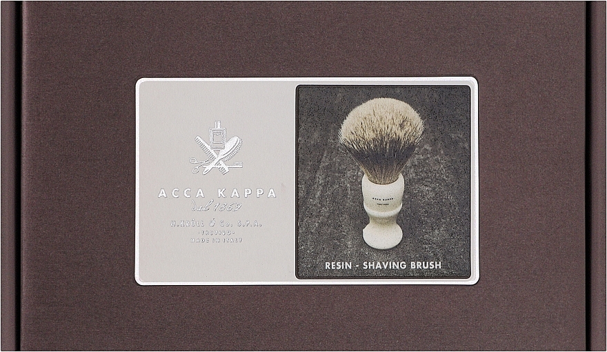 Pędzel do golenia - Acca Kappa Shaving Brush Pure Silver Badger — Zdjęcie N2