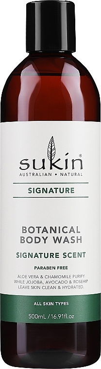 Odświeżający żel pod prysznic - Sukin Botanical Body Wash (bez dozownika) — Zdjęcie N1