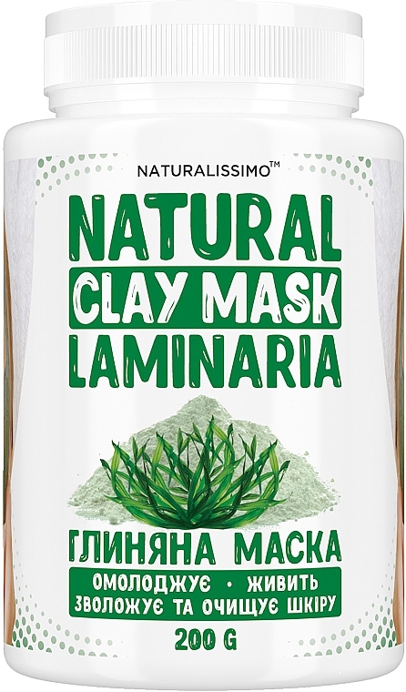 Glinkowa maseczka do twarzy z wodorostami - Naturalissimo Clay Mask SPA Laminaria — Zdjęcie N1