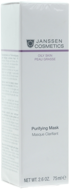 Seboregulująca oczyszczająca maska - Janssen Cosmetics Purifying Mask
