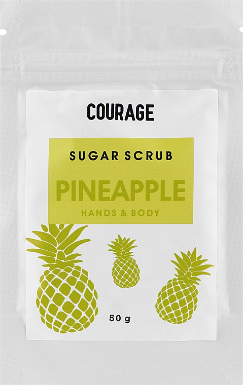 Cukrowy ananasowy peeling do rąk i ciała - Courage Pineapple Hands & Body Sugar Scrub (uzupełnienie)