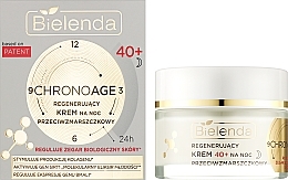 Regenerujący krem na noc do twarzy 40+ - Bielenda Chrono Age 24H Regenerating Anti-Wrinkle Night Cream — Zdjęcie N2