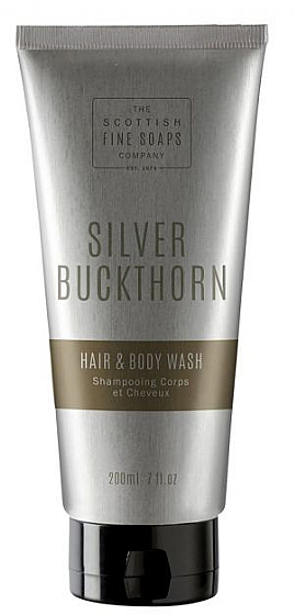Szampon i żel pod prysznic 2 w 1 dla mężczyzn - Scottish Fine Soaps Silver Buckthorn Hair & Body Wash  — Zdjęcie N1