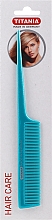 Kup Grzebień do włosów z plastikowym szpikulcem, 20,5 cm, turkusowy - Titania
