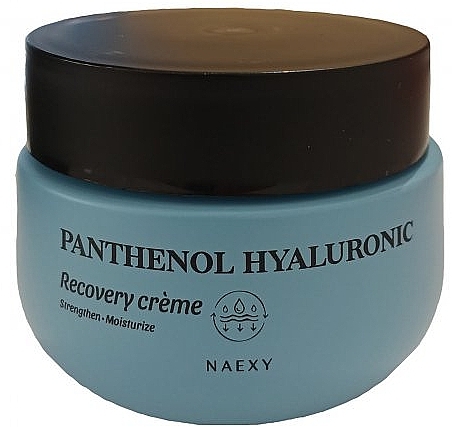 Rewitalizujący krem do twarzy z kwasem hialuronowym - Naexy Panthenol Hyaluronic Recovery Cream — Zdjęcie N1