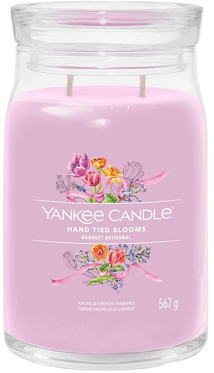 Świeca zapachowa w słoiku Hand Tied Blooms, 2 knoty - Yankee Candle Singnature — Zdjęcie N2