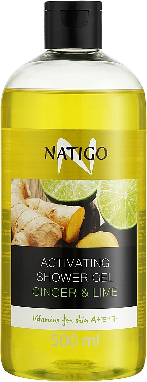 Odświeżający żel pod prysznic Imbir z limonką - Natigo Activating Shower Gel Ginger & Lime — Zdjęcie N2