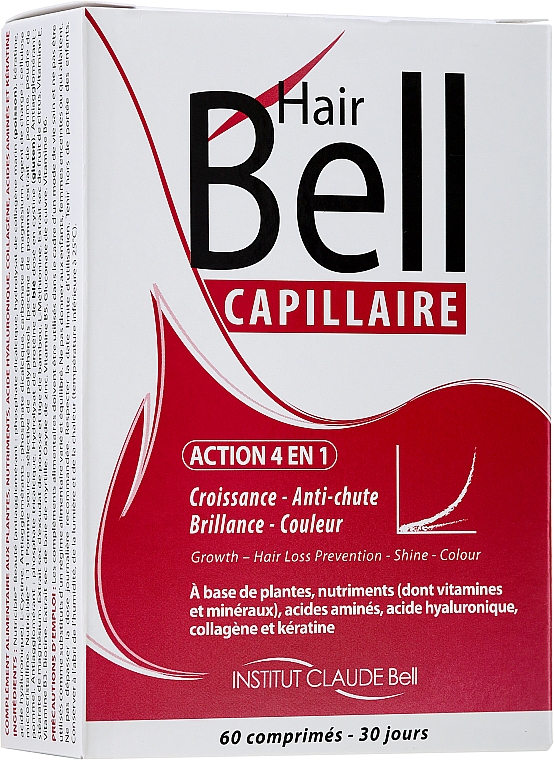 Suplement diety wzmacniający włosy - Institut Claude Bell Hairbell Capillary — Zdjęcie N1