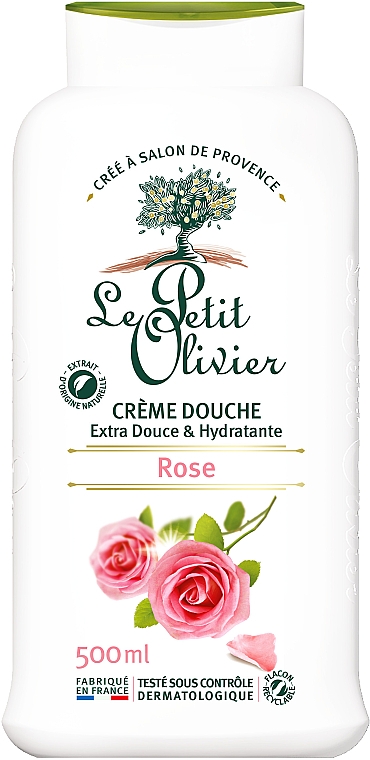 Krem pod prysznic Róża - Le Petit Olivier Extra Gentle Shower Cream Rose — Zdjęcie N1