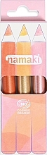 Zestaw kredek brokatowych do malowania twarzy - Namaki Cosmos Organic Sunshine (f/paint/3x2,1g) — Zdjęcie N1