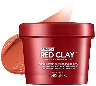 Oczyszczająca maseczka do twarzy - Missha Amazon Red Clay Pore Mask — Zdjęcie N2