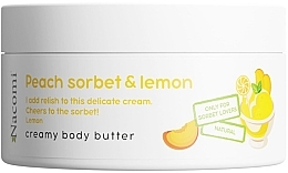 Kup Masło do ciała o zapachu brzoskwini i cytryny - Nacomi Peach Sorbet And Lemon Creamy Body Butter 