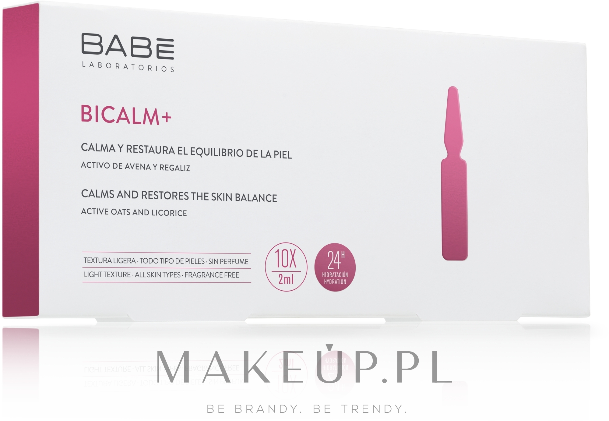Koncentrat w ampułkach do usuwania objawów kuperozy i podrażnień skóry - Babé Laboratorios Bicalm+ Ampoule Solutions — Zdjęcie 10 x 2 ml