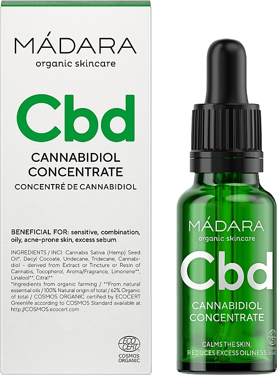 Koncentrat z kanabidiolem - Madara Cosmetics Cannabidiol Concentrate Cbd — Zdjęcie N1