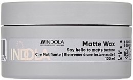 Matowy wosk do włosów - Indola Care & Style Matte Wax  — Zdjęcie N1