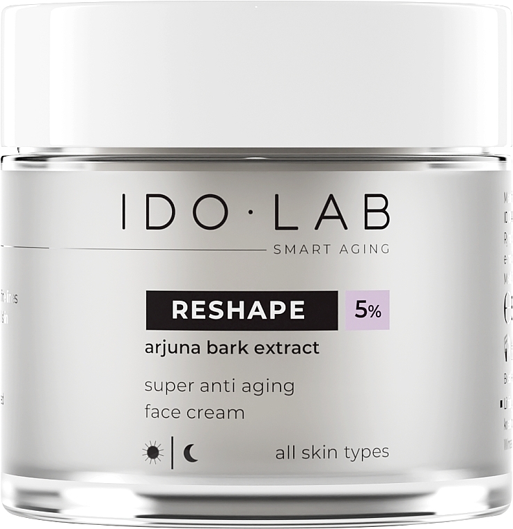 Krem przeciwstarzeniowy do twarzy - Idolab Reshape 5% Super Anti Aging Face Cream  — Zdjęcie N1