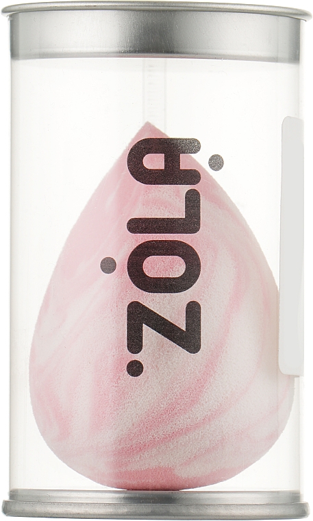 Supermiękka biało-różowa gąbka do makijażu - Zola — Zdjęcie N2