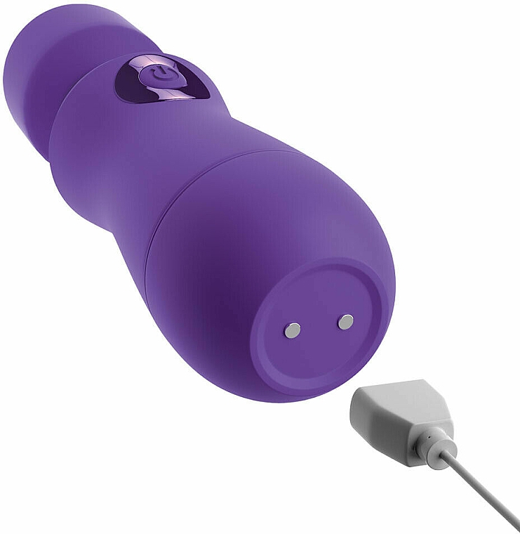 Wibrator, fioletowy - PipeDream OMG! Wands #Enjoy Rechargeable Vibrating Wand Purple — фото N3