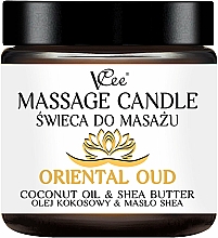Kup Świeca do masażu Orientalny oud - VCee Massage Candle Oriental Oud Coconut Oil & Shea Butter