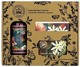 Kup Zestaw - The English Soap Company Jasmine Peach Essential Hand Care Set (soap/240g + h/cr/75ml + h/wash/500ml)