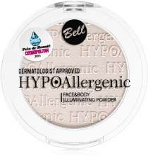 Hipoalergiczny rozświetlacz do twarzy i ciała - Bell HYPOAllergenic Face & Body Illuminating Powder — Zdjęcie N2