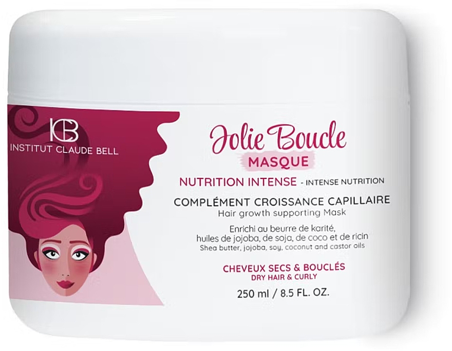 Intensywnie odżywcza maska ​​do włosów - Institut Claude Bell Jolie Boucle Nutrition Intense Masque — Zdjęcie N1