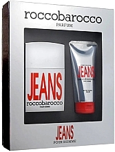 Roccobarocco Jeans Pour Homme - Zestaw (edt/75ml + ash/balm/100ml) — Zdjęcie N1