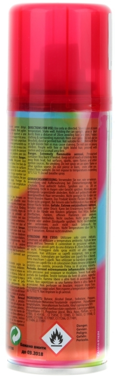 Koloryzujący spray do włosów, czerwony - Sibel Color Hair Spray — Zdjęcie N2