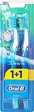 Kup Zestaw szczoteczek do zębów, 40 średnia twardość, turkusowa+niebieska - Oral-B Advantage 3D Fresh