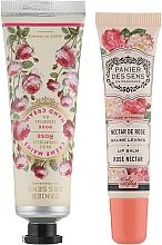 Zestaw upominkowy Róża - Panier Des Sens Rose Cracker (h/cream/30ml + lip/balm/15ml) — Zdjęcie N1