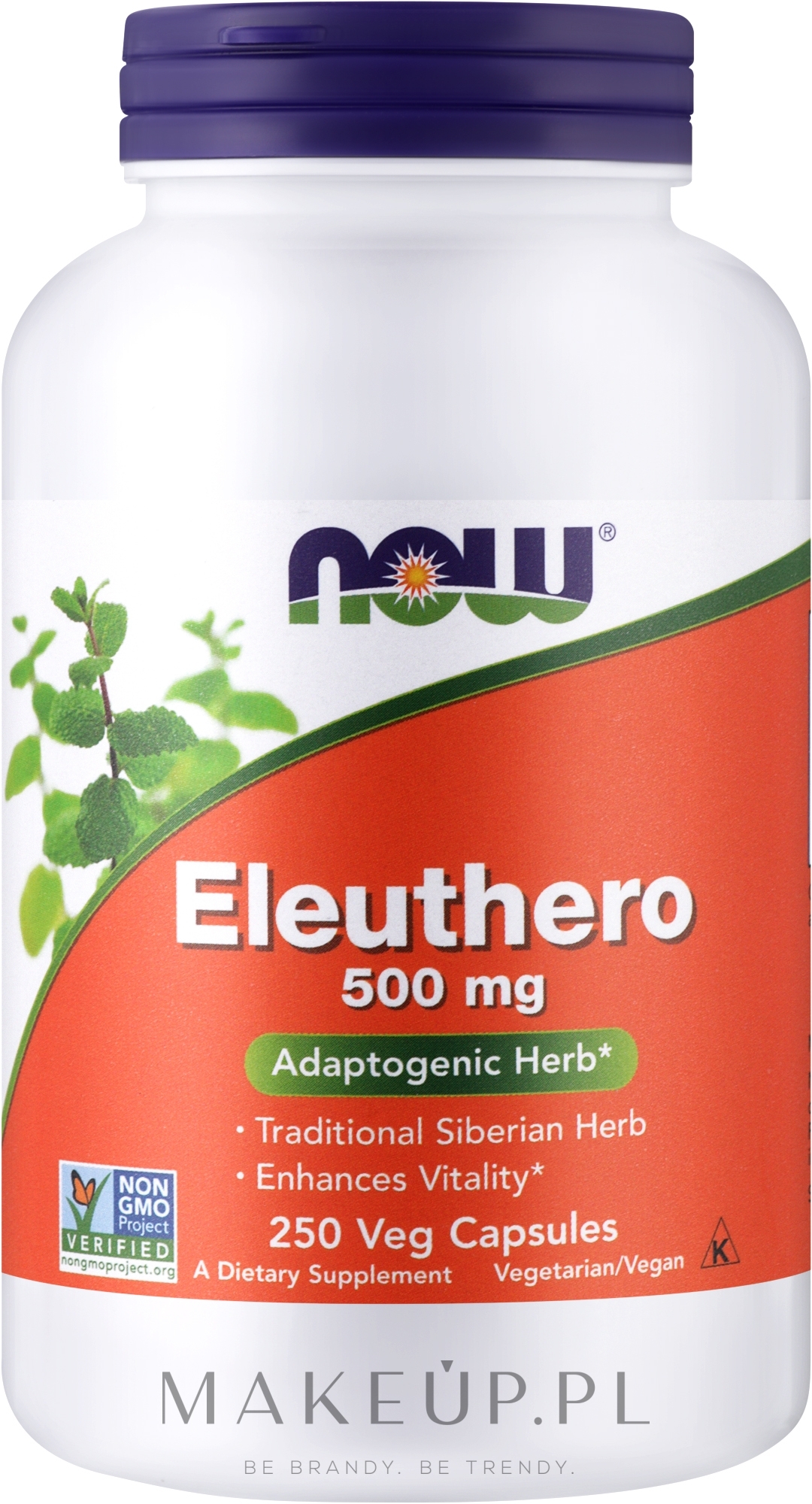 Kapsułki Żeń-szeń syberyjski, 500 mg - Now Foods Eleuthero — Zdjęcie 250 szt.