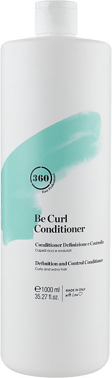 Dyscyplinująca odżywka do włosów kręconych i falowanych - 360 Be Curl Conditioner — Zdjęcie N3