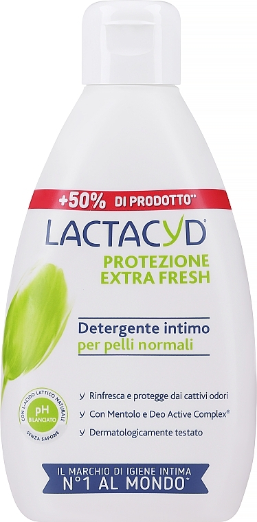 Żel do higieny intymnej Fresh, bez dozownika - Lactacyd Body Care (bez pudełka) — Zdjęcie N1