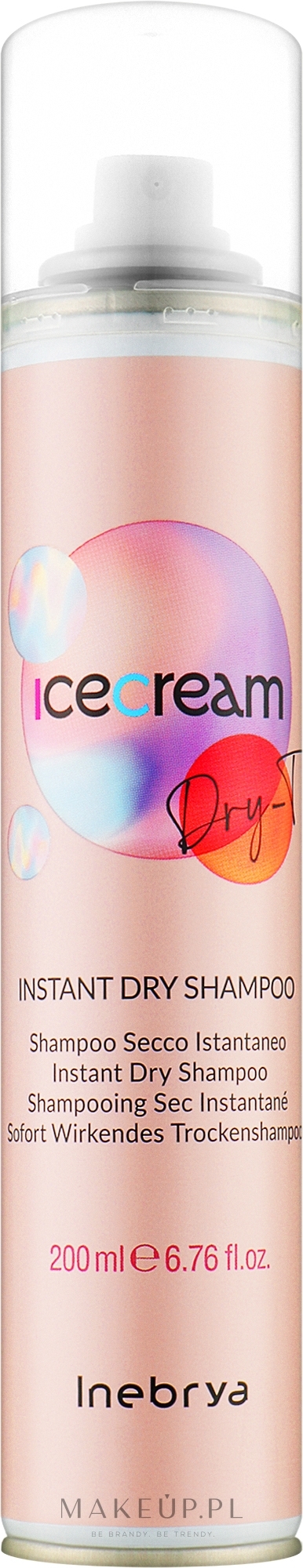 Suchy szampon do włosów - Inebrya Ice Cream Dry-T Instant Dry Shampoo — Zdjęcie 200 ml
