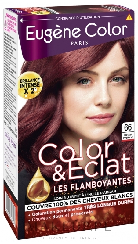 PRZECENA! Odporna farba bez amoniaku do włosów - Eugene Perma Eugene Color Les Raffinees * — Zdjęcie 64 - Rouge Passion