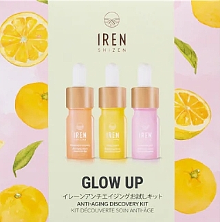 Zestaw - Iren Shizen Glow Up Anti-Aging Discovery Kit (serum/3*5ml) — Zdjęcie N1