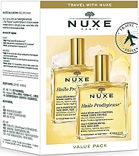 Kup Zestaw - Nuxe Travel With Nuxe Value Pack Set (oil/2x100ml)