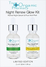 Zestaw kosmetyków do pielęgnacji twarzy - The Organic Pharmacy Night Renew Glow Kit (ser/2x30ml) — Zdjęcie N1