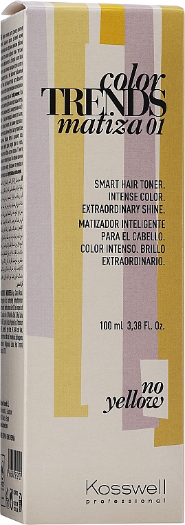 Toner do włosów niwelujący żółte odcienie - Kosswell Professional Matiza 01 — Zdjęcie N3