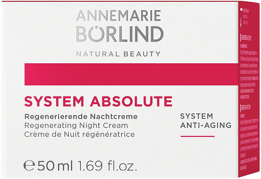 Regenerujący krem do twarzy na noc - Annemarie Borlind System Absolute Regenerating Night Cream — Zdjęcie N1