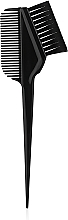 Pędzel do farbowania włosów z grzebykiem, czarny - Tico Professional — Zdjęcie N1