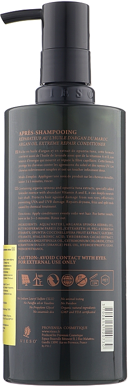 Odżywka rewitalizująca z olejkiem arganowym	 - Vieso Argan Oil Extreme Repair Conditioner — Zdjęcie N2