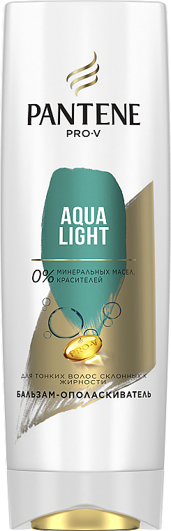 Lekka odżywka nawilżająca do włosów cienkich i ze skłonnością do przetłuszczania się - Pantene Pro-V Aqua Light — Zdjęcie N1