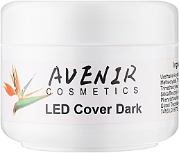 Żel do paznokci - Avenir Cosmetics LED Cover Dark — Zdjęcie N1