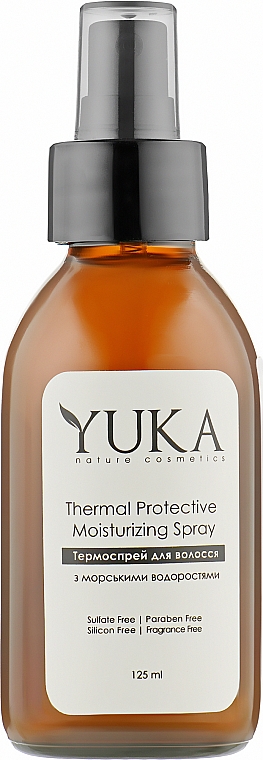 Spray termiczny do nawilżania, regeneracji i ochrony włosów - Yuka Thermal Protective Moisturizing Spray — Zdjęcie N1