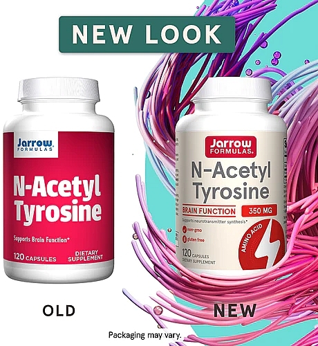 PRZECENA! Suplement diety Acetylotyrozyna - Jarrow Formulas N-Acetyl Tyrosine, 350 mg * — Zdjęcie N2