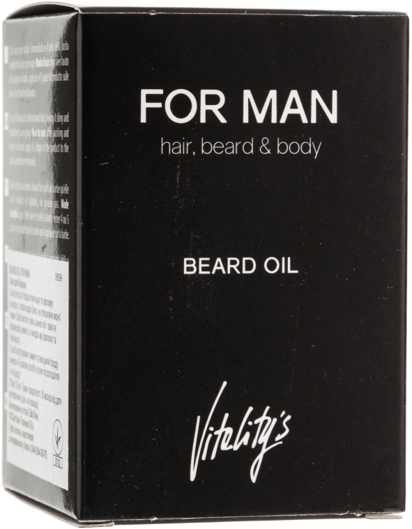 Olejek do brody - Vitality's For Man Beard Oil — Zdjęcie N3