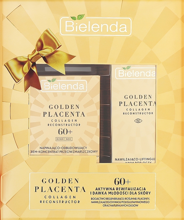 Zestaw - Bielenda Golden Placenta 60+ (eye/cor/15ml + cr/50ml) — Zdjęcie N1