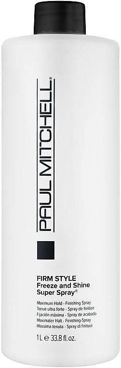 Nabłyszczający spray do stylizacji włosów - Paul Mitchell Firm Style Freeze & Shine Super Spray
