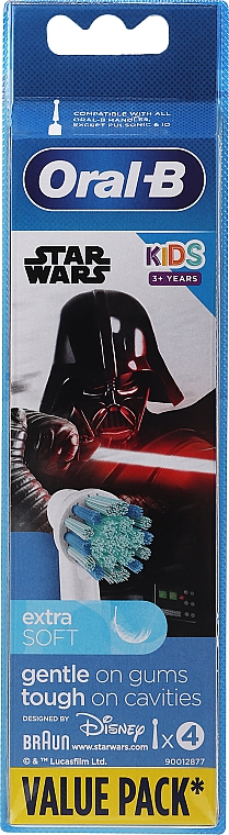 Wymienna główka do szczoteczki do zębów Gwiezdne wojny, 4 szt. - Oral-B Kids Star Wars — Zdjęcie N1